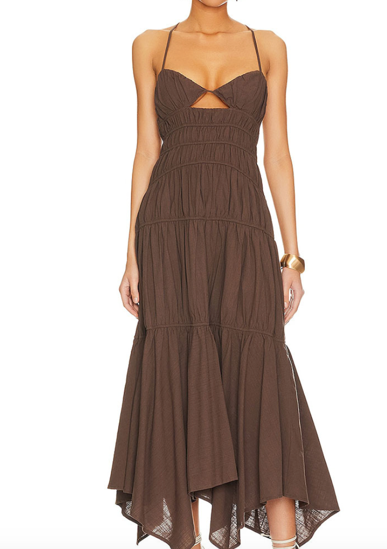 Modest Style Ruffle Dress