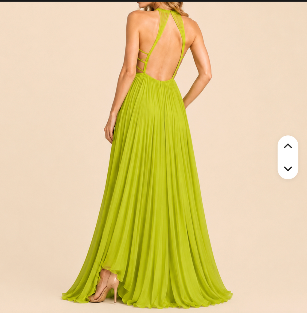 Women’s Backless Halter Maxi Dress