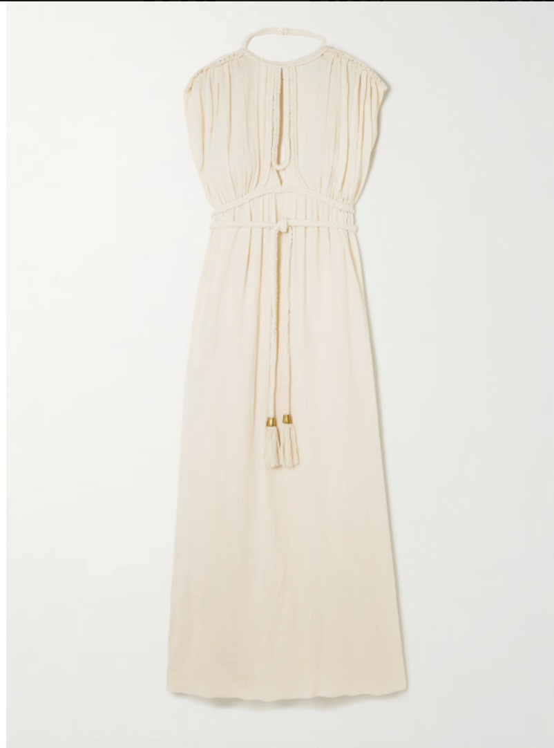 Vintage Belted Long Dress
